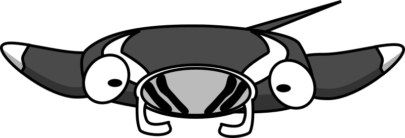 Cartoon Manta ray