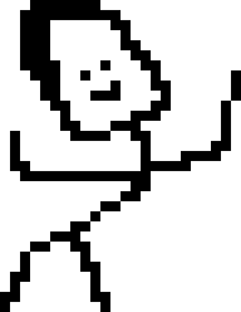 Pixel Dude (Vector Pixel Art SVG)