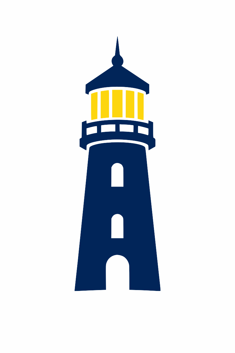 Navy Blue Lighthouse