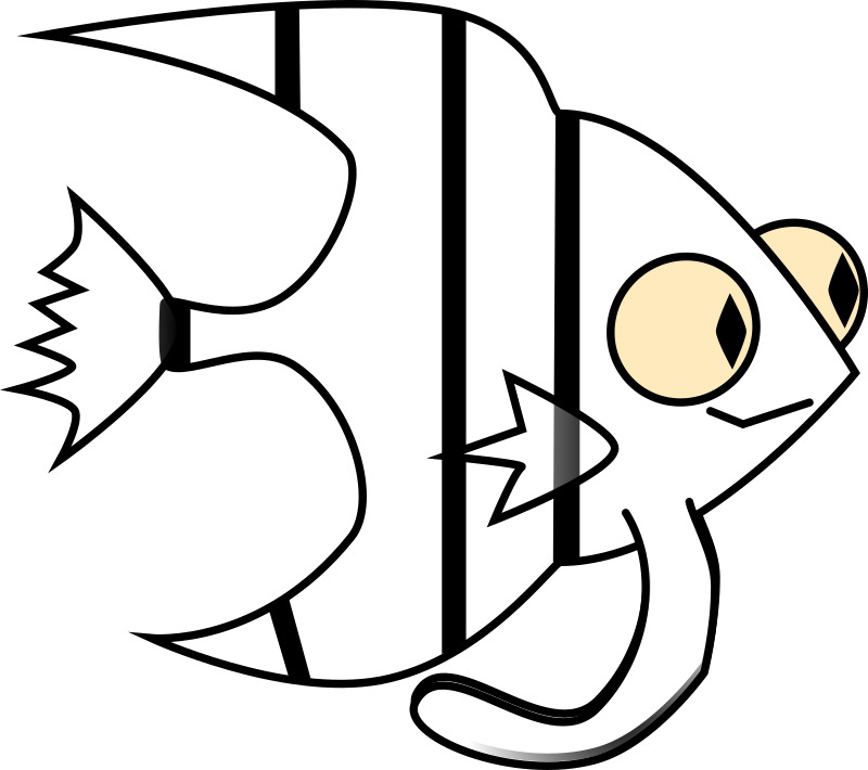 Cartoon Angelfish