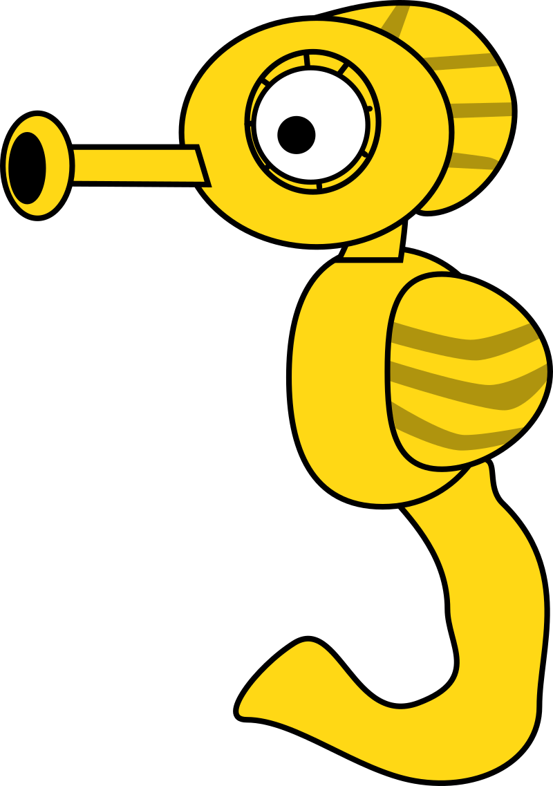 Cartoon Seahorse Side