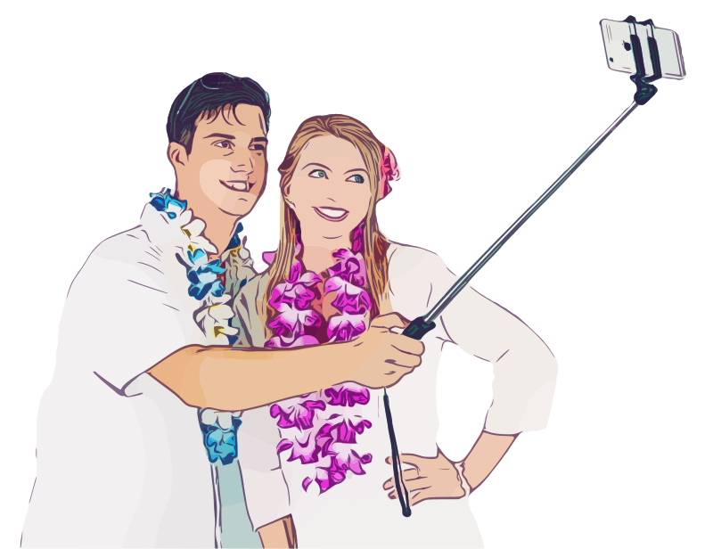 Tourists Selfie
