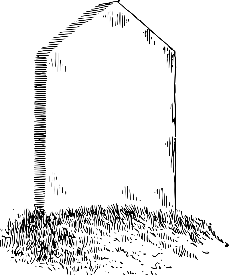 Simple gravestone