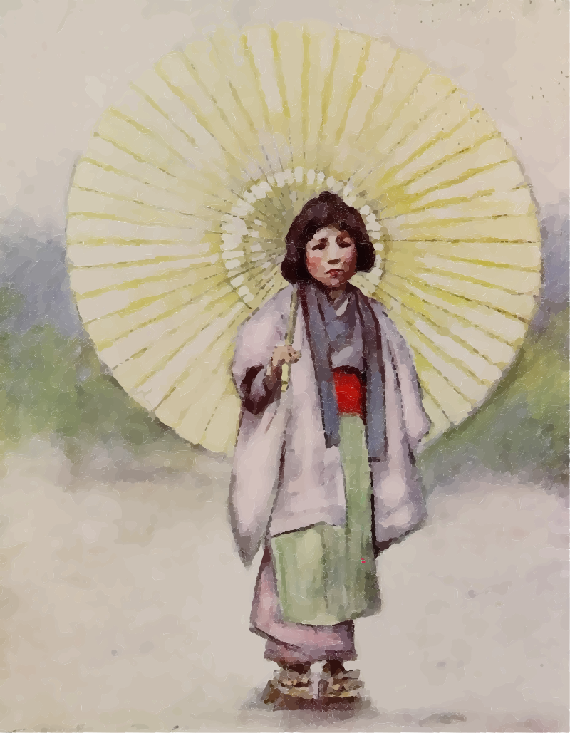 Young Lady in Kimono