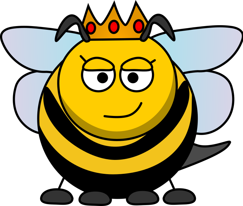 Cartoon Queen bee