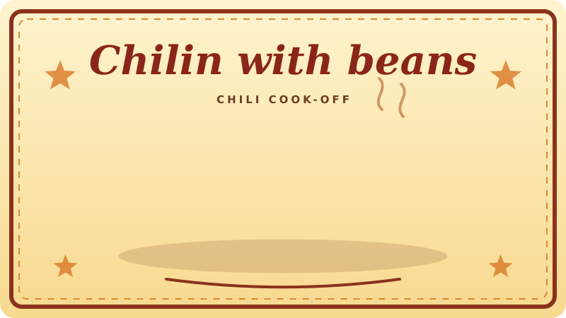 Chili Fest REQUEST