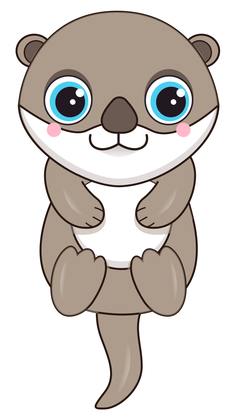 Cute Animals - Otter Isolated