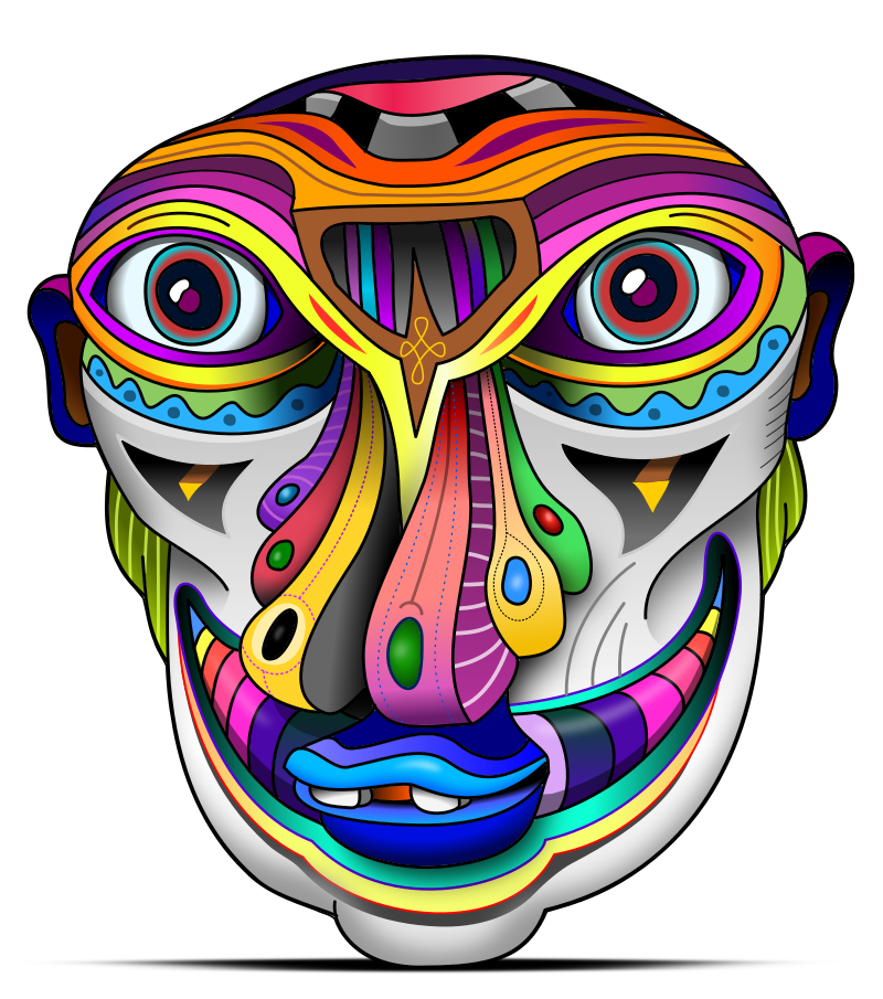 Face MULTI NORSTRILS - colors REMIX