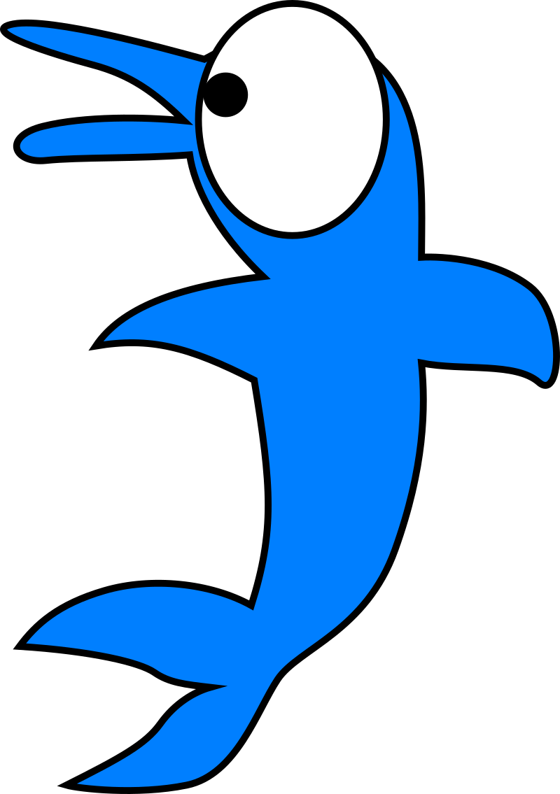 Cartoon dolphin