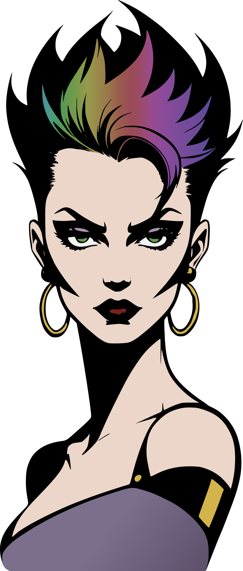 Punk Woman - Colour Remix
