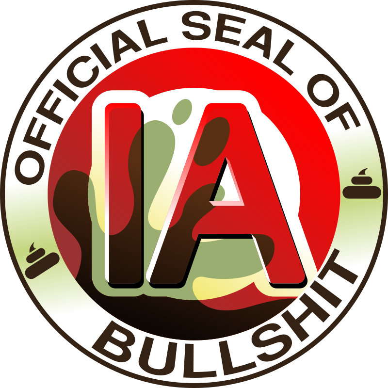 Official seal of IA bullshit