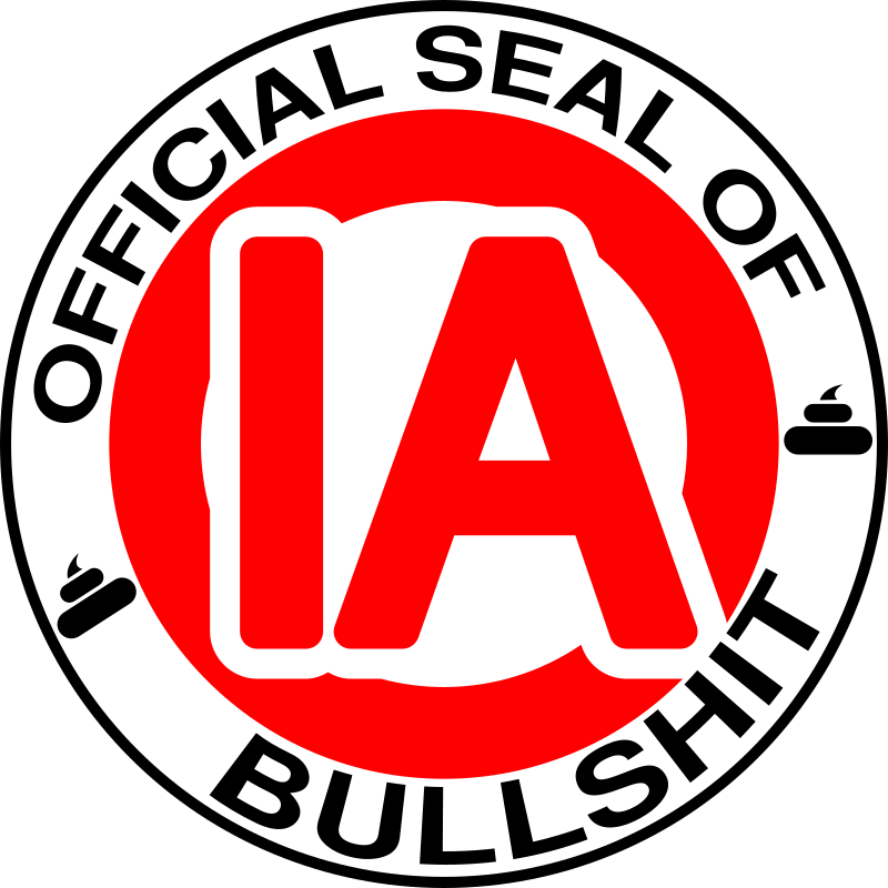 Official seal of IA bullshit flat version