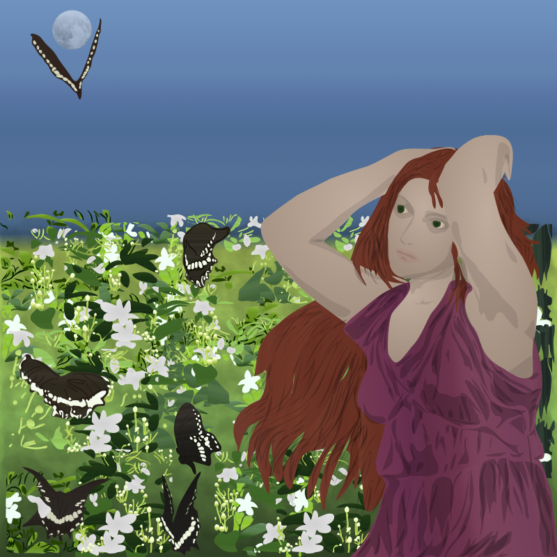 Phlora with Butterflies