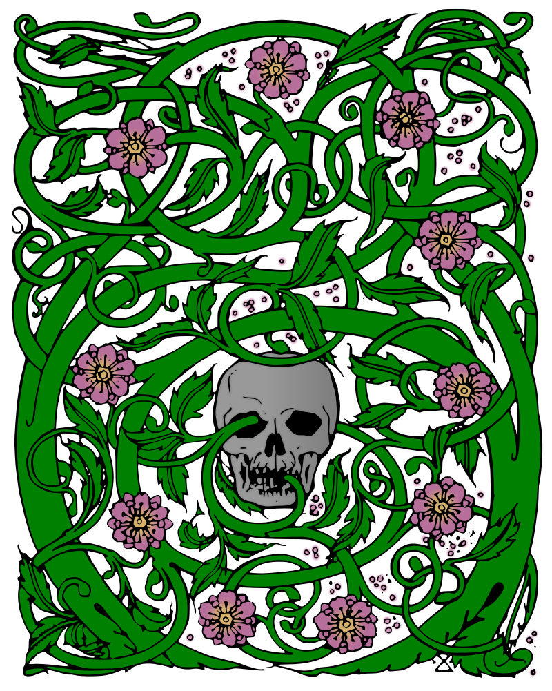 Vines and Skull - Colour Remix