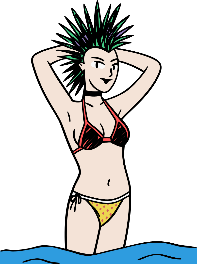 Punk at the Beach - Colour Remix