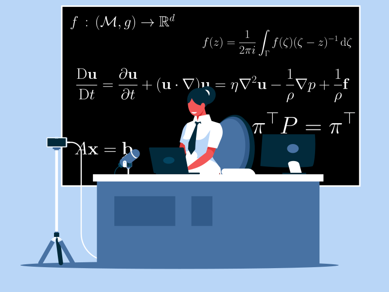 Female broadcaster math