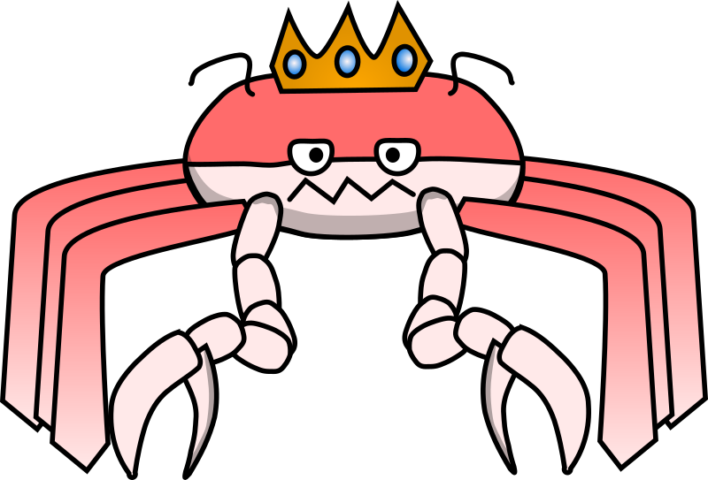 Cartoon King crab