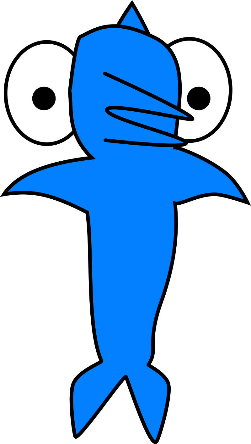 Cartoon Dolphin front