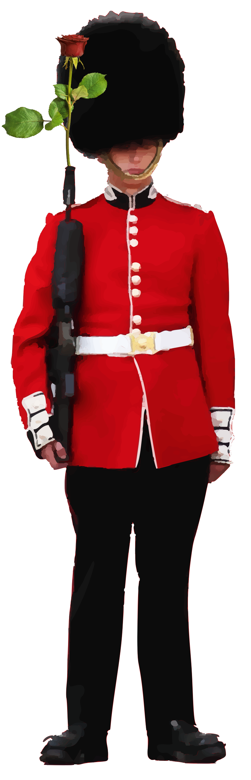 Buckingham Palace Guard with Roses