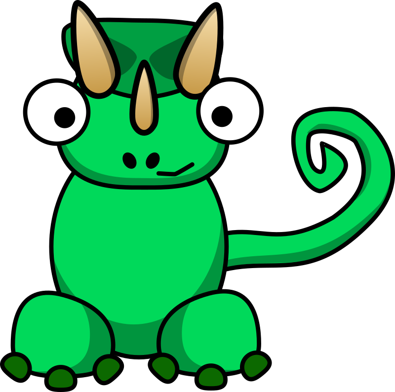 Cartoon Jackson's Chameleon
