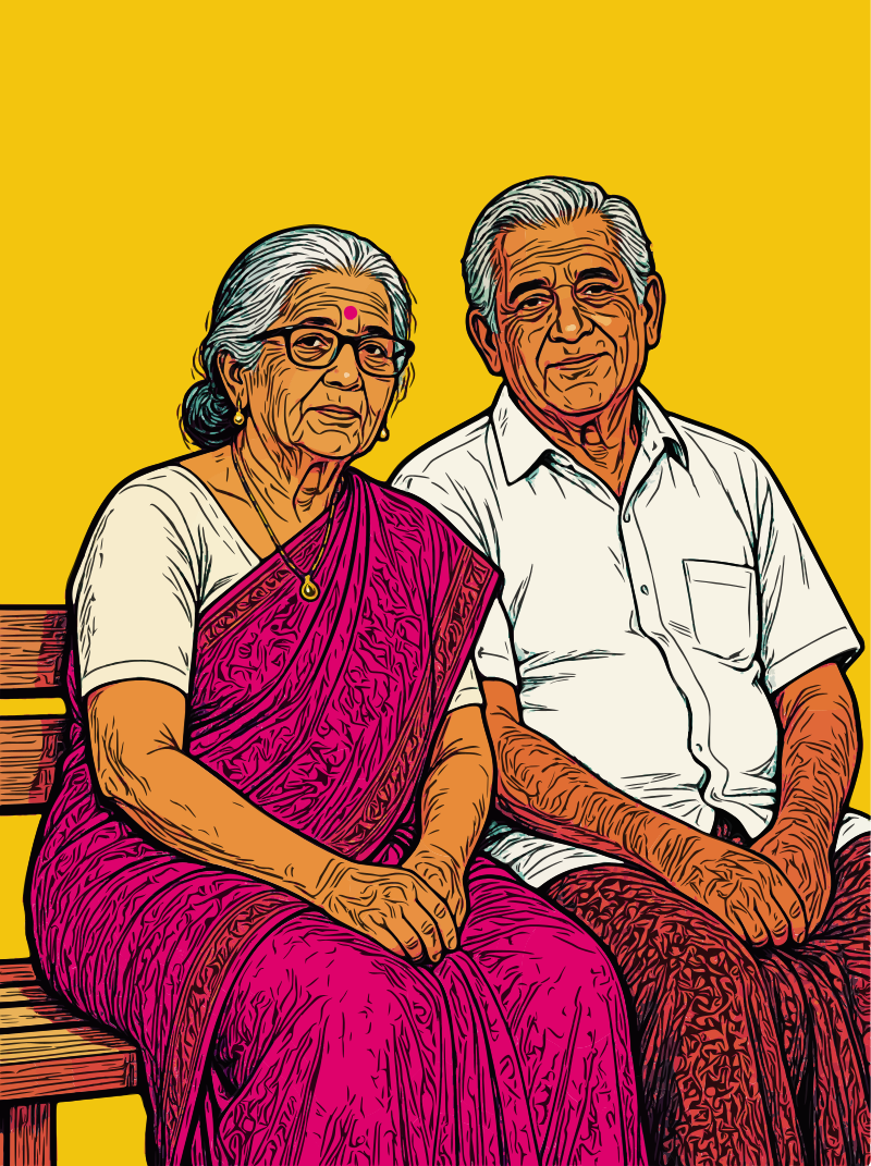 Indian Senior Couple