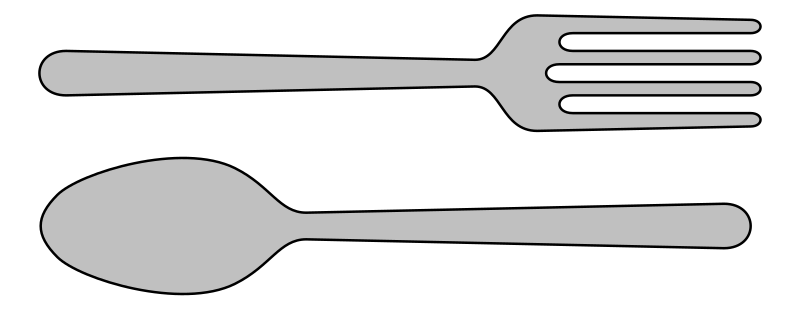 fork and spoon