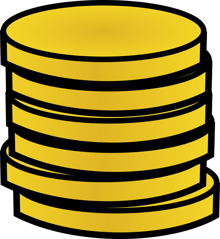 Stack of gold coins