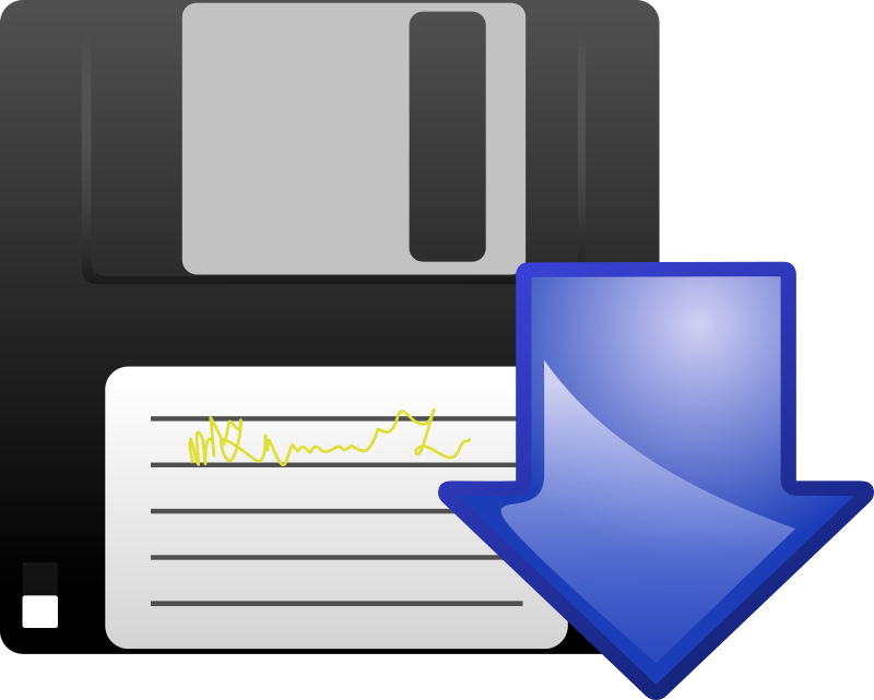 floppy disk download icon