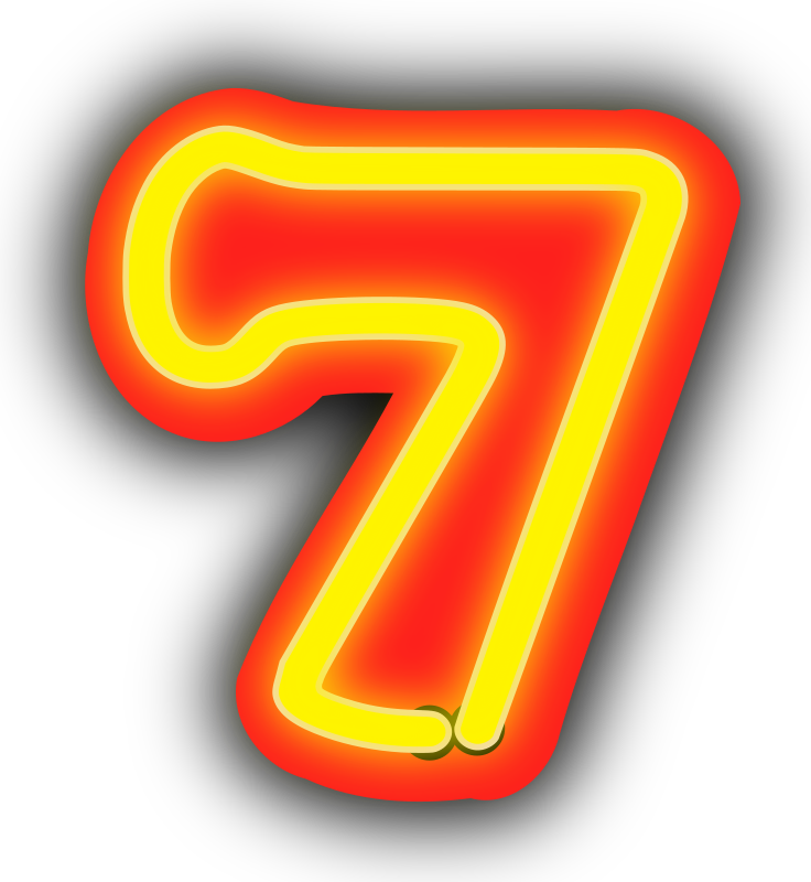 Neon Numerals-7