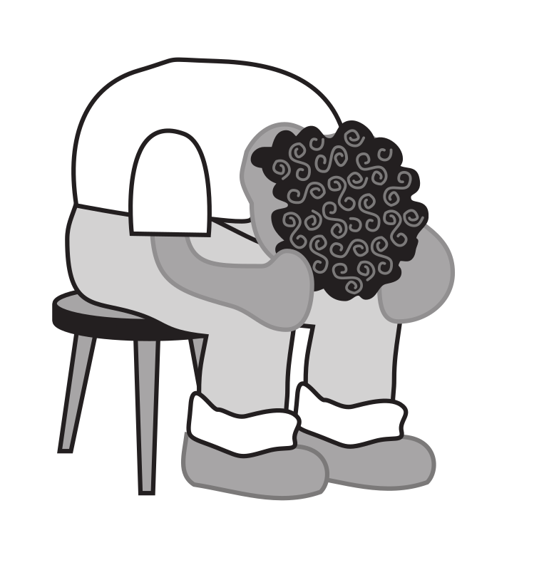 Kid with head down Openclipart