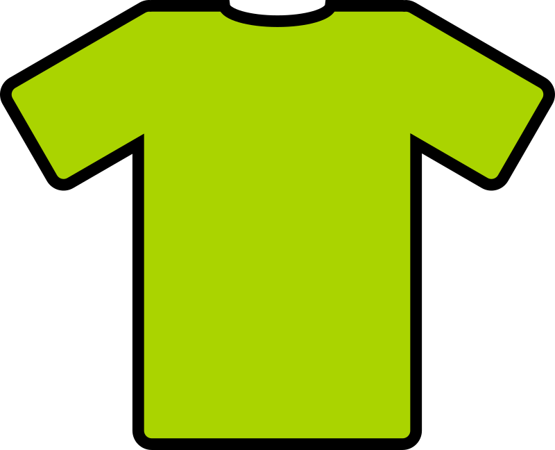 green t-shirt