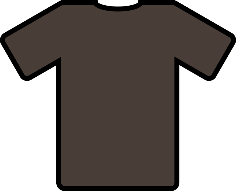 brown t-shirt