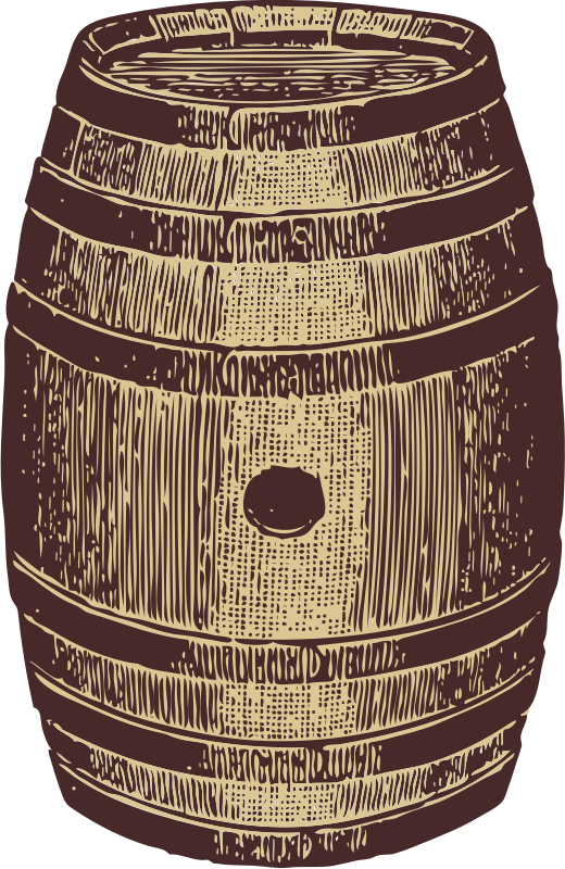 wooden barrel