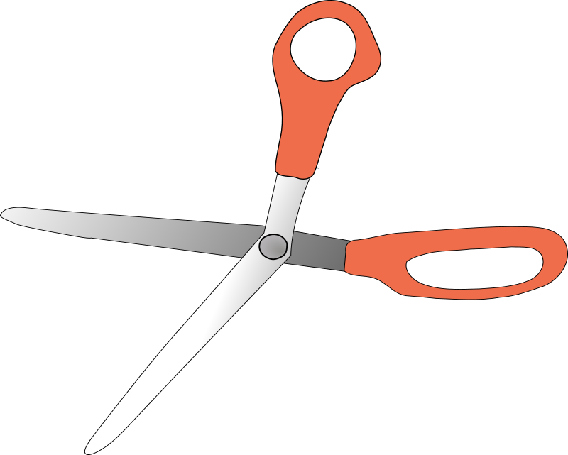scissors wide open
