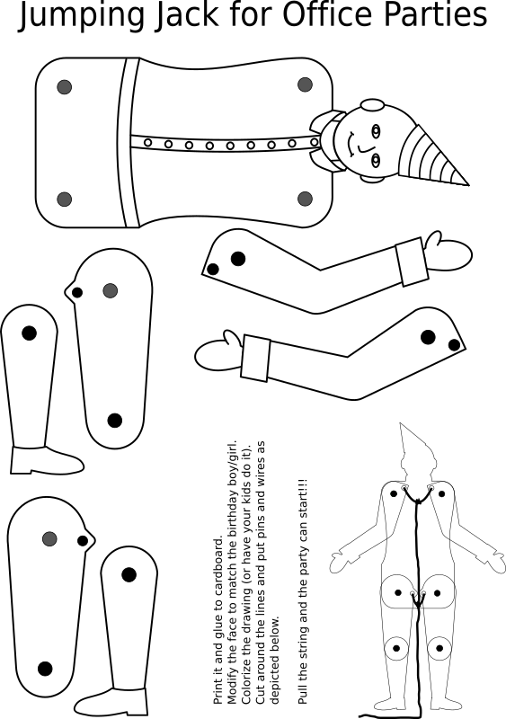 Jumping Jack coloring page