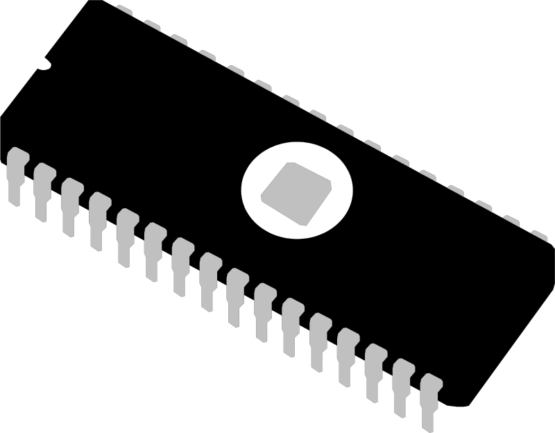 EPROM chip integrated circuit memory IC