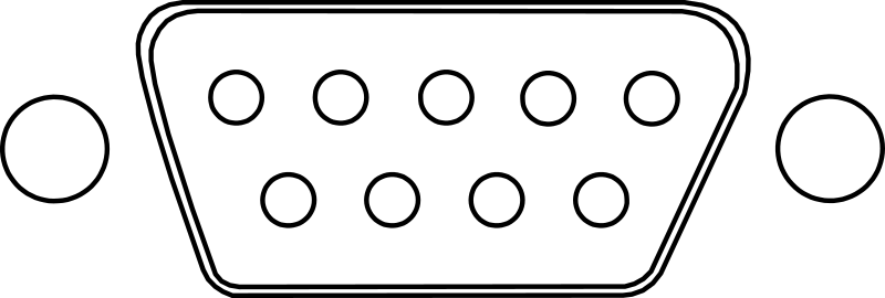 Serial connector DB-9 RS-232