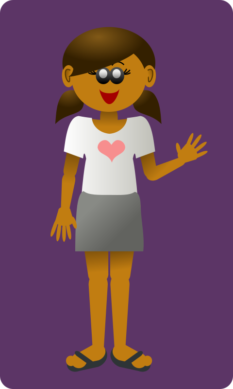 Summer Girl - Openclipart