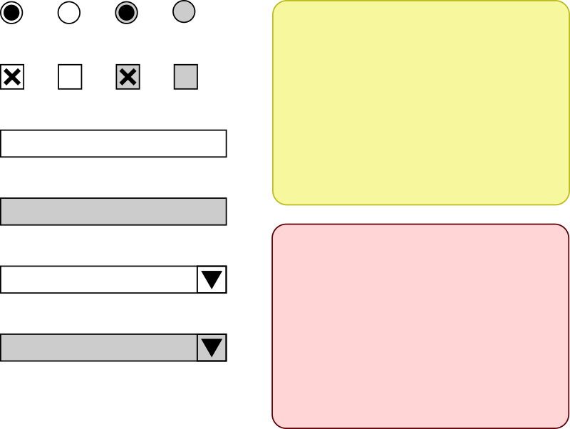 Web/GUI wireframing widgets