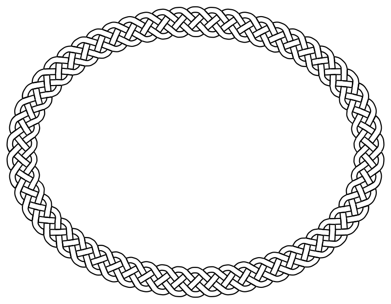 4-plait border oval