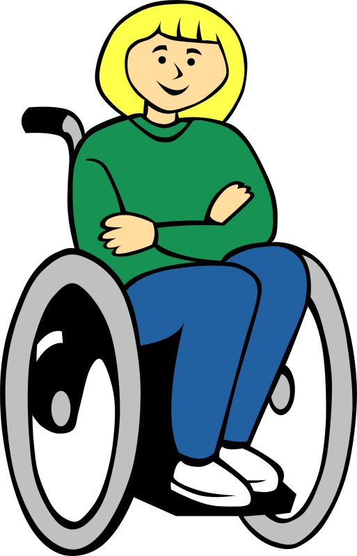 Girl in wheelchair