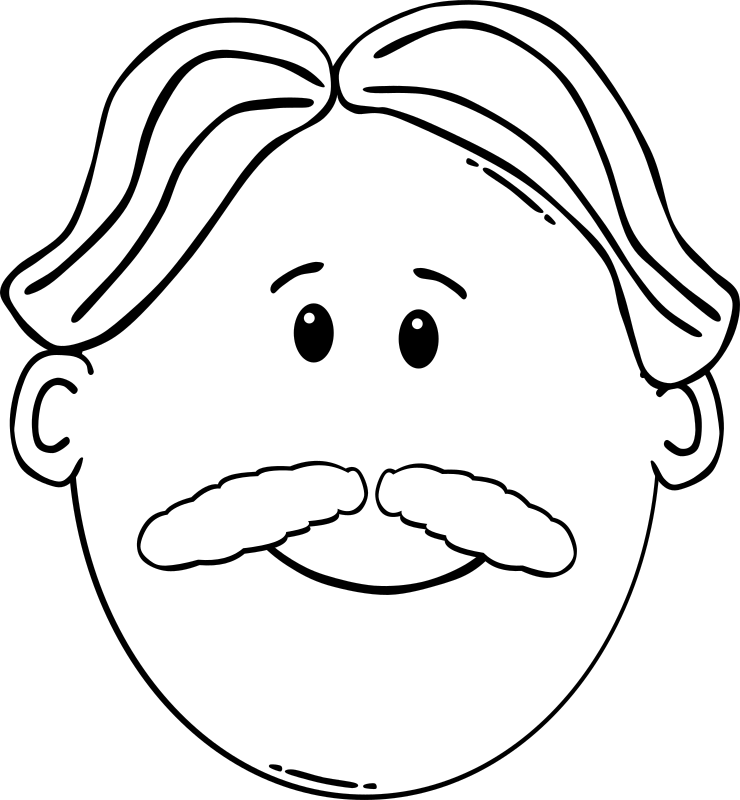 Man Face Cartoon