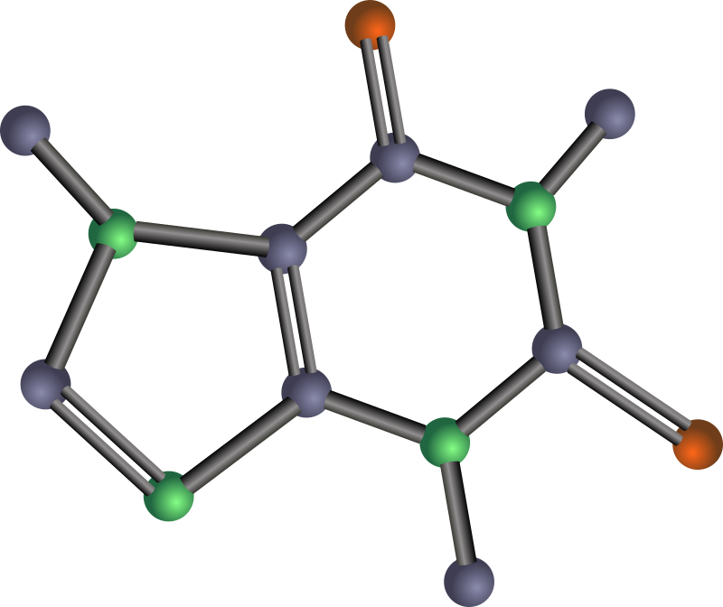 Caffeine molecule