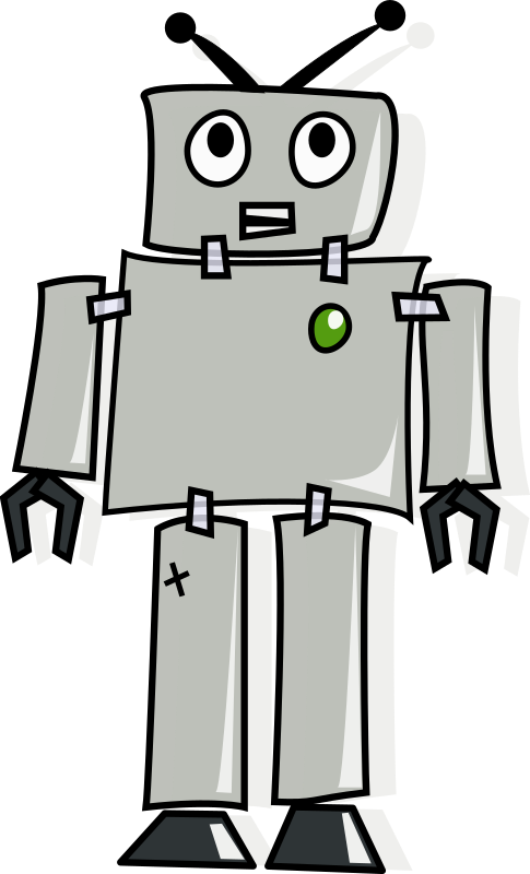 cartoon robot