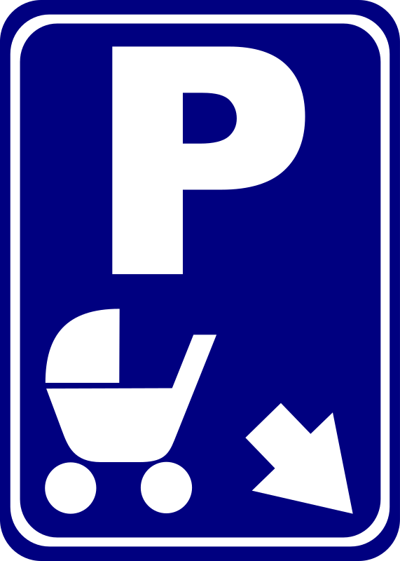 Sign "Parking for perambulators"