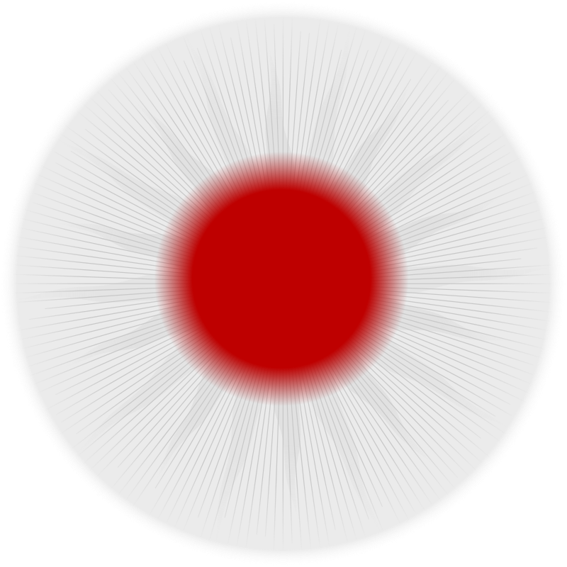 Rounded Japan flag