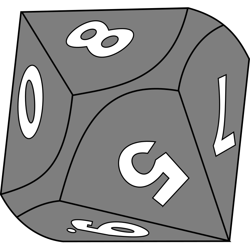 10-sided die