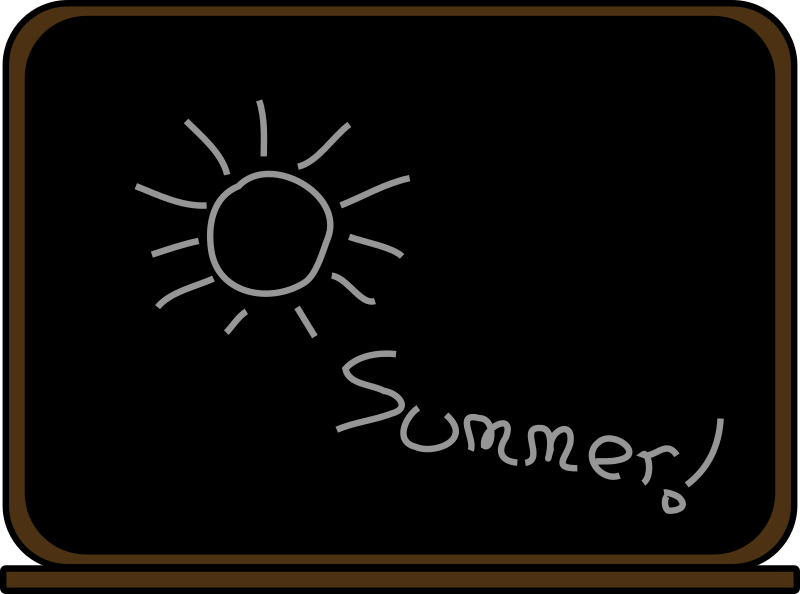 Summer school blackboard