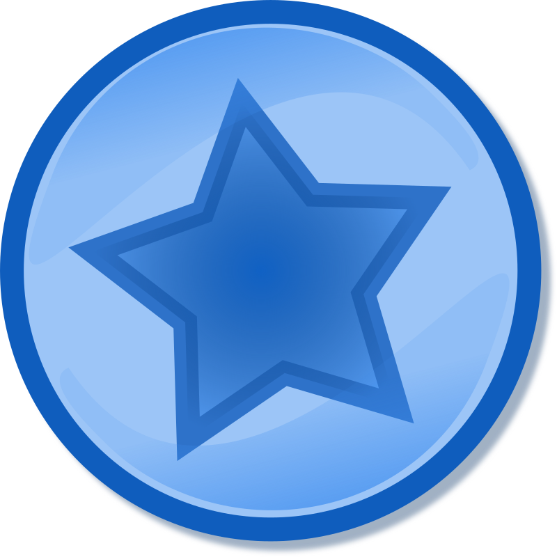 Blue circled star