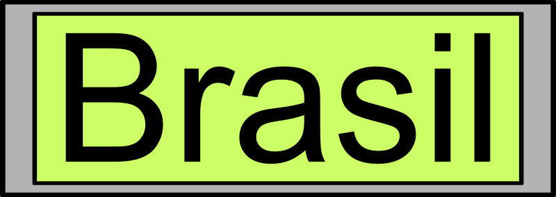 Digital Display with "Brasil" text